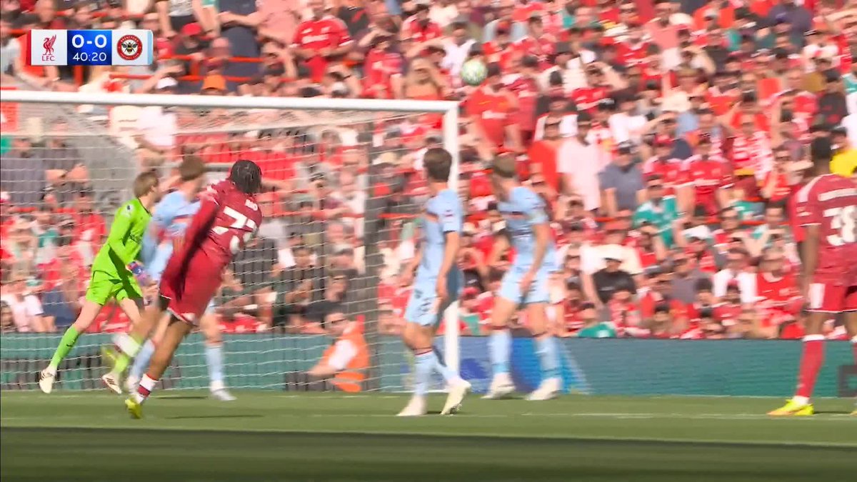 "Look how close that is!" Rio Ngumoha was inches from a spectacular opener at Anfield.