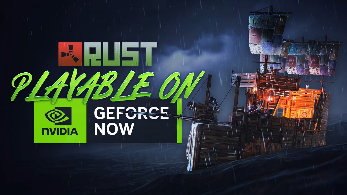 Rust is playable on GeForce Now! Play anywhere, any time! 🌐☢️🕓 Find out how here: