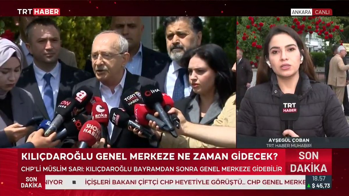 Kemal Kılıçdaroğlu, CHP Genel Merkezi’ne ne zaman gidecek? CHP’li Müslim Sarı: Kılıçdaroğlu bayramdan sonra ya da bayram sonuna doğru genel merkeze gidebilir.