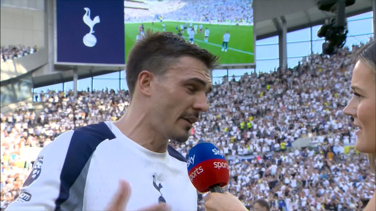 "The support from the fans, it's amazing...I believe the club will grow up after this season" Joao Palhinha REACTS as Spurs escape relegation from the Premier League!