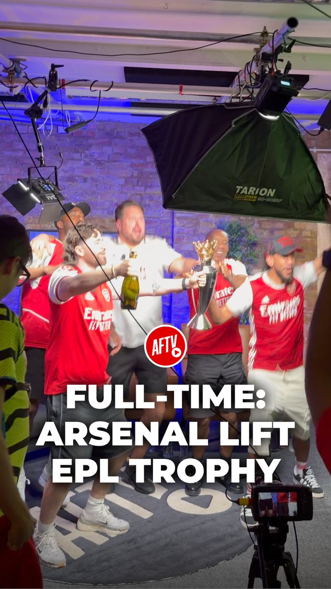 Arsenal win the final game and lift the Premier League trophy! 🏆 #Arsenal #AFTV #PremierLeague