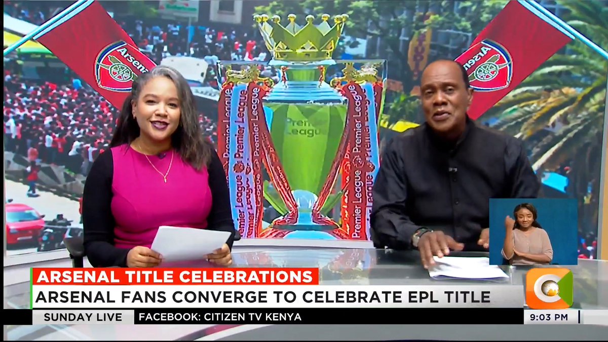 Arsenal Title Celebrations: Arsenal fans converge to celebrate EPL title Celebrations in major towns around the country It is Arsenal's first league title in 22 years #CitizenSundayLive
