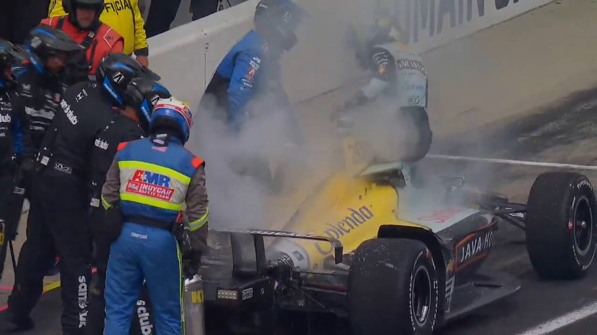 Alexander Rossi's Indy 500 is over.