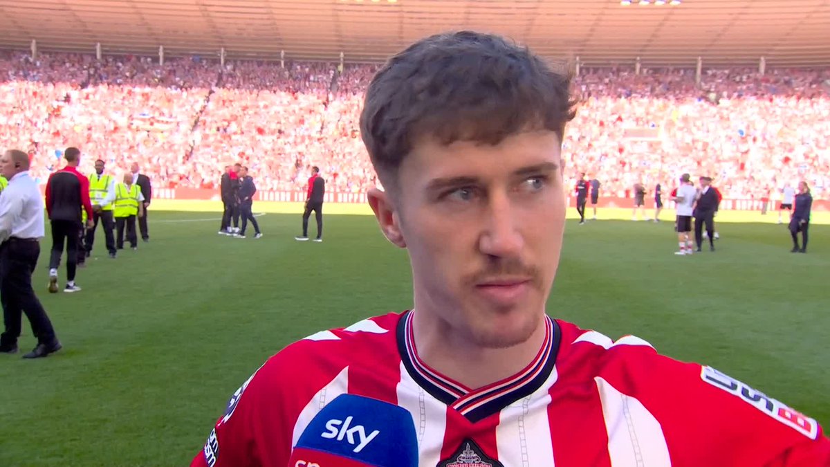 Trai Hume on Sunderland securing Europe in their FIRST season back in the Premier League! 👏