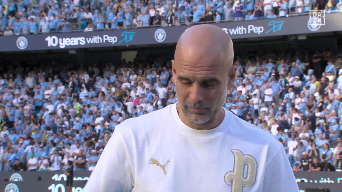 "𝑰𝒕 𝒉𝒂𝒔 𝒃𝒆𝒆𝒏 𝒇𝒖𝒄𝒌𝒊𝒏𝒈 𝒇𝒖𝒏" 🗣️ A despedida de Pep Guardiola 🩵 #DAZNPremier