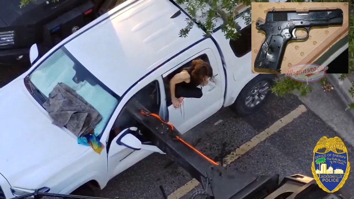 The Jacksonville Sheriff’s Office attempted to serve a warrant on Samuel Waters Jr. (37) who lived in his vehicle in a local Walmart parking lot. Upon arrival, officers asked Mr. Waters to exit the vehicle which he refused. After several hours a rook was called in and used to deploy tear gas into the vehicle. Mr. Waters then fired his Colt 1911 with commander length slide at officers prompting multiple officers to conduct an impromptu ballistics test on the vehicle and Mr. Waters with their AR15s. Surprisingly, the ballistic test was a failure and Mr. Waters survived and his imprisonment will now cost taxpayers millions of dollars. During the ballistics test the officers also shot the frame of his pistol; ruining a nice 1911 unfortunately. Mr. Waters had a lengthy criminal record including arrests for Assault with a Deadly Weapon, Possession of a Weapon while Intoxicated, Drug Possession, and Resisting a Law Enforcement Officer. Plan accordingly... #CityLife #jacksonville #FloridaMan #police #crime #florida #1911A1 #commander #gas #cops #truck #urban #walmart