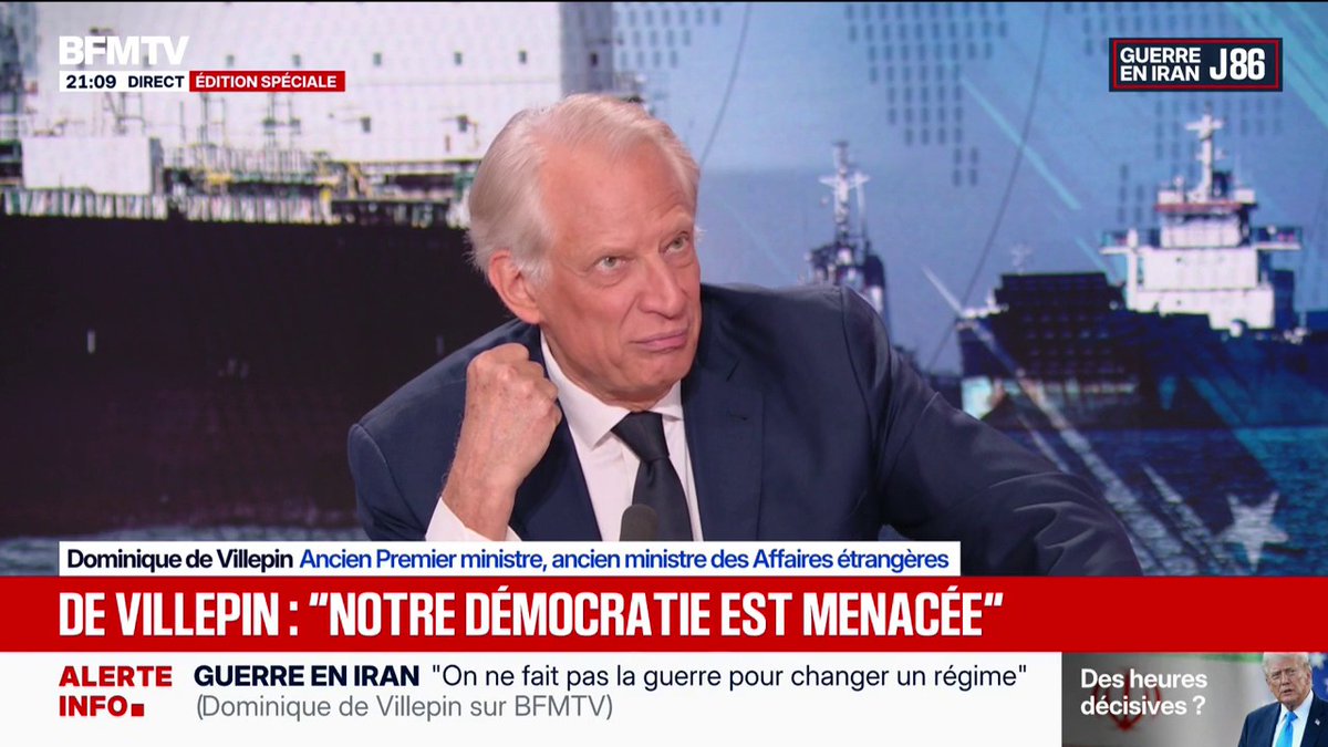 Carburant: "Il faut aider les plus touchés", déclare Dominique de Villepin, ancien Premier ministre