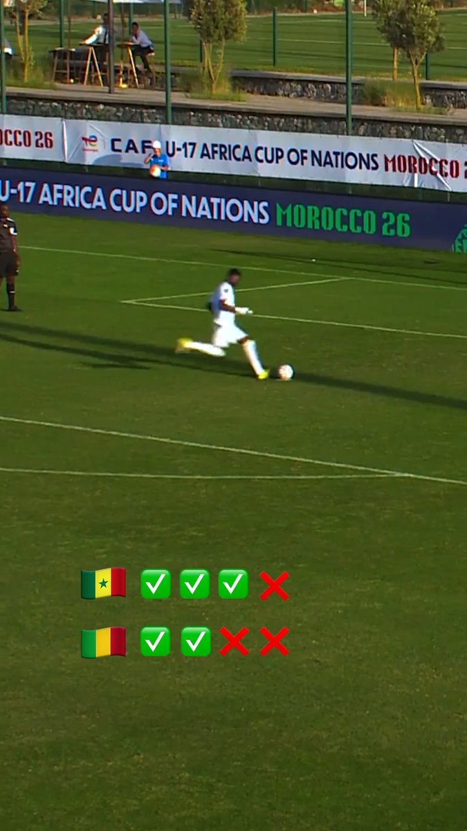 🇸🇳🆚🇲🇱 When #TotalEnergiesAFCONU17 quarter-final football goes to penalties… 🍿