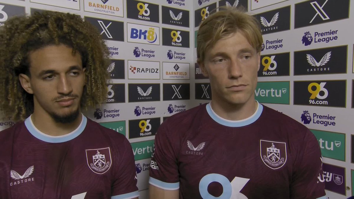 "We realised a little more today what this game meant for us" Zian Flemming &amp; Hannibal Mejbri on Burnley's battle to avoid finishing bottom.