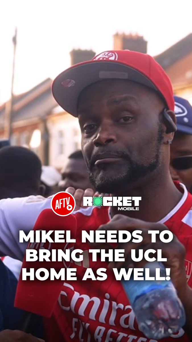 No "Arteta In" until he wins the Champions League!? 🏆🤔 The Rocket Mobile Perks Programme is LIVE! Opt in for a private monthly Q&amp;A with us + more Reward Drops 👉 #ad UK only. T&amp;Cs apply. #FanCams