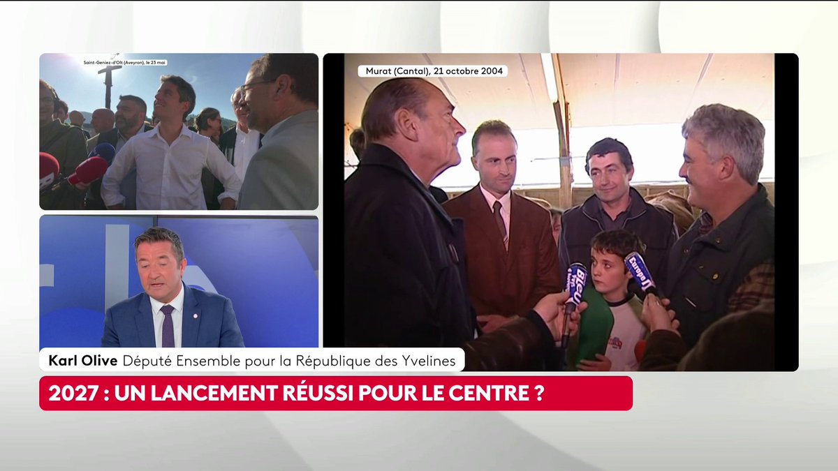 🔴 Politique : "Aimer les gens, ça ne s’apprend pas dans le dictionnaire", estime Karl Olive, député Renaissance des Yvelines, saluant chez Jacques Chirac une capacité unique à "parler aux Français". #LePourEtLeContre #canal16