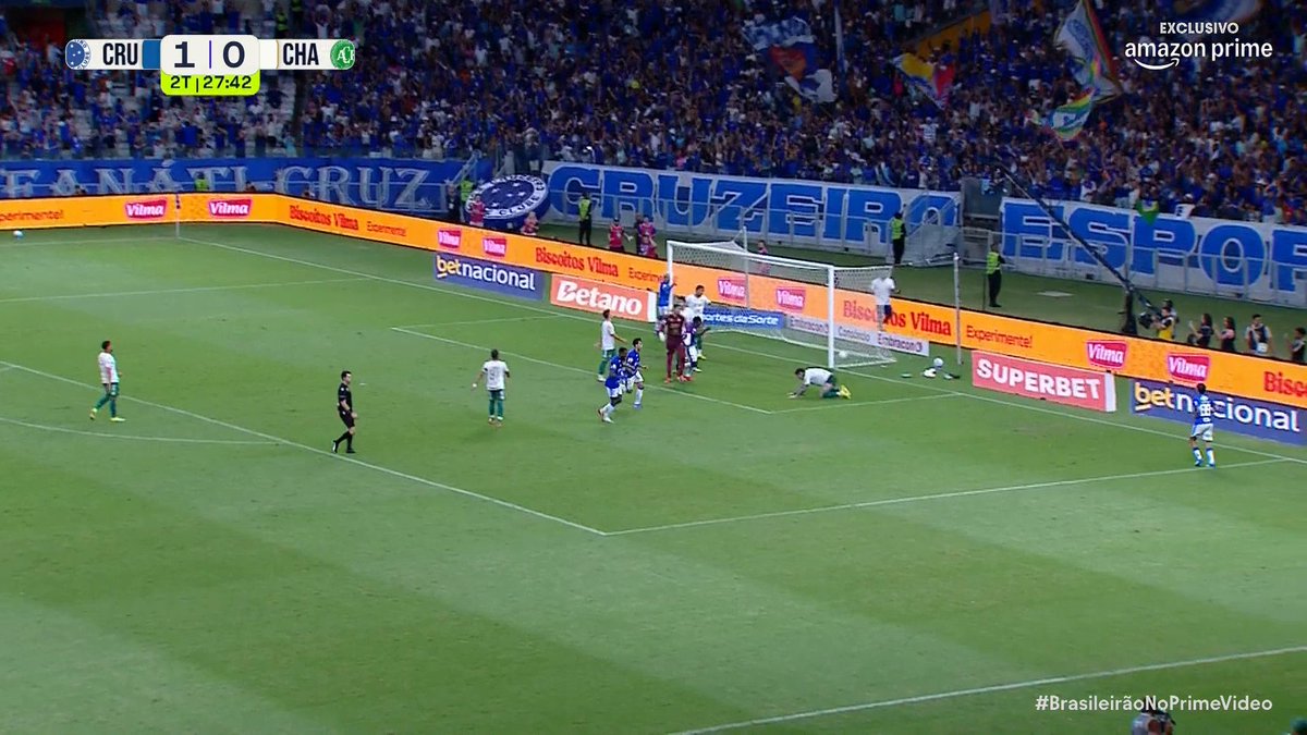 🇨🇴 GOOOL de Luis Sinisterra. El colombiano marcó el 1-0 de #Cruzeiro ante #Chapecoense, al 73’