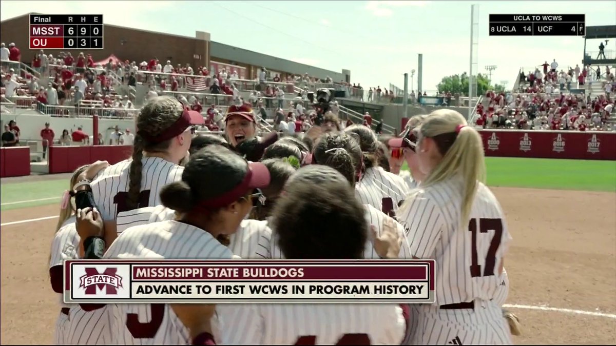 HISTORY MADE‼️ MISSISSIPPI STATE IS HEADED TO ITS FIRST-EVER WCWS 🔔