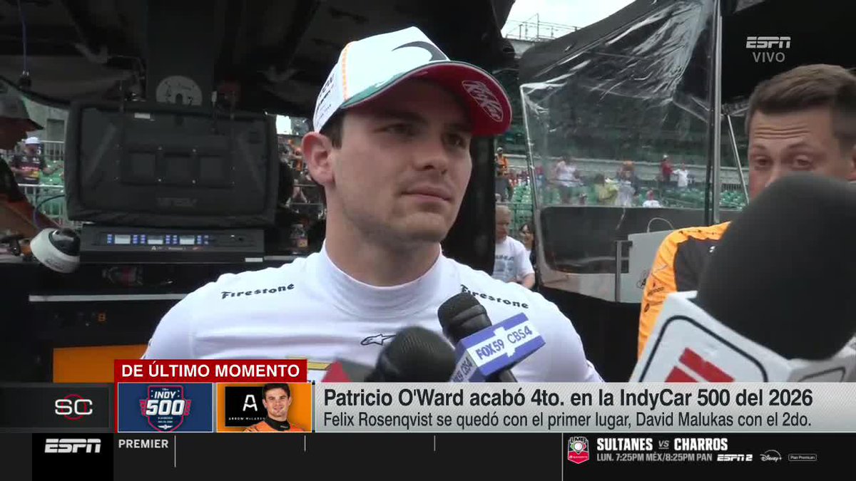 "ME ESTABAN COMIENDO VIVO, NO TENÍA VELOCIDAD" Nuevamente no fue el año para Pato O'Ward en Indy 500 tras terminar cuarto 💔