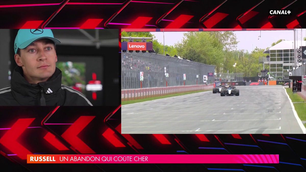 🎙️ "Je n'ai pas de mots." La réaction de George Russell après son abandon 🙁 #F1 #CanadianGP