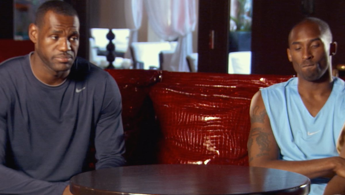 “Enough said.” 😤 This footage of LeBron James and Kobe Bryant ahead of the 2008 Olympics is incredible. They went on to bring home the gold medal 🥇 📺 The Redeem Team on Netflix