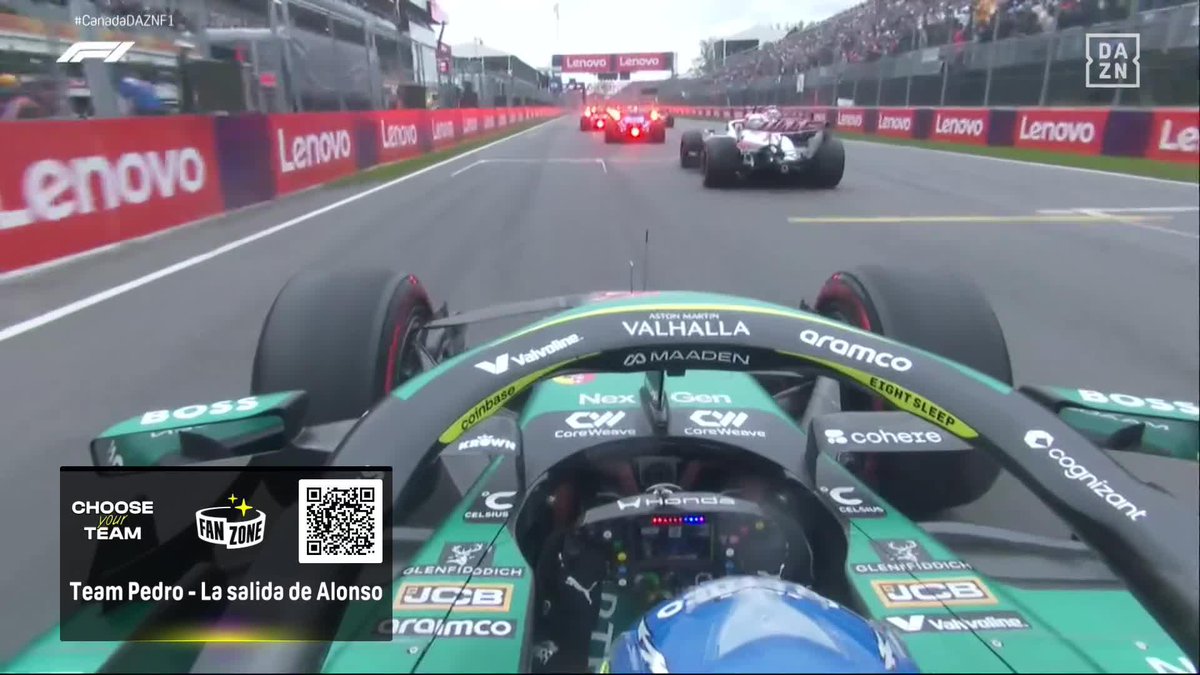 HIPNÓTICO 😍 Que Fernando haya sido capaz de marcarse esta pedazo de primera vuelta con el coche que lleva es BESTIAL #CanadaDAZNF1 🇨🇦