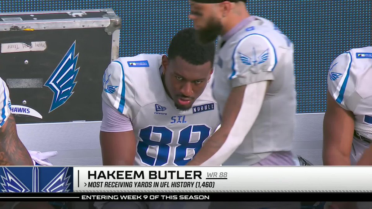 keem 😤👑 most receiving yards in UFL history (1,460) 🔥