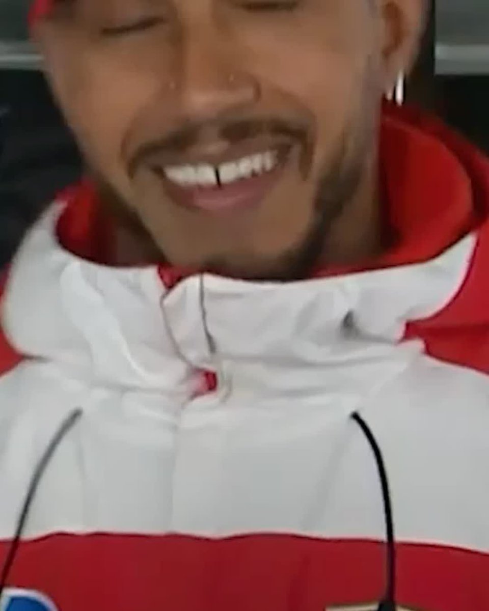It's all smiles from Lewis Hamilton after claiming P2 at the Canadian Grand Prix 🤩