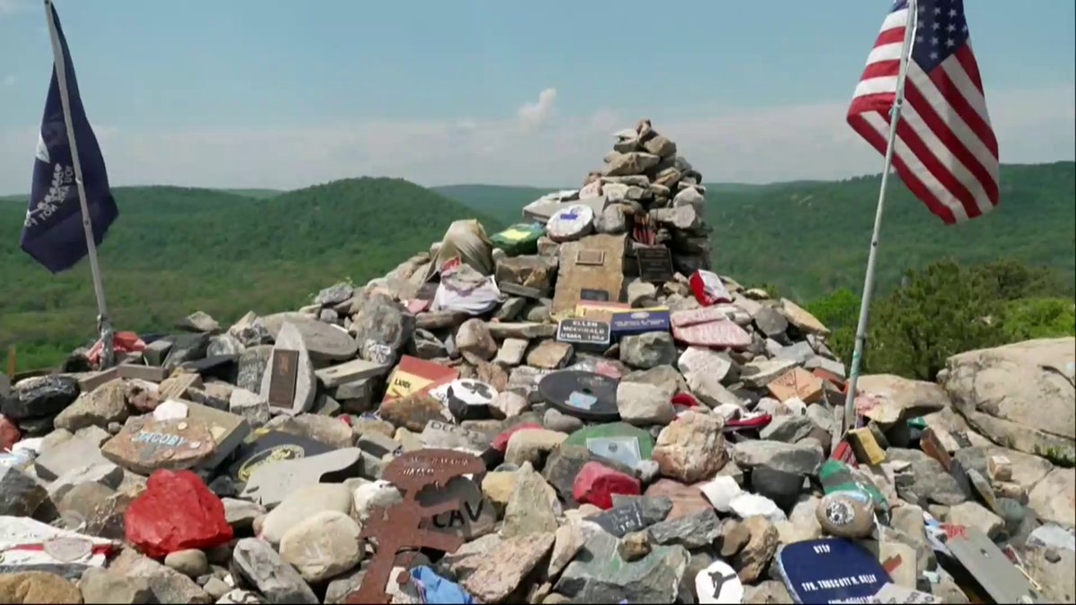 A monument honoring America's fallen heroes is growing along a trail just south of West Point Academy. The towering memorial is made up of stones that bear the names of those who made the ultimate sacrifice.