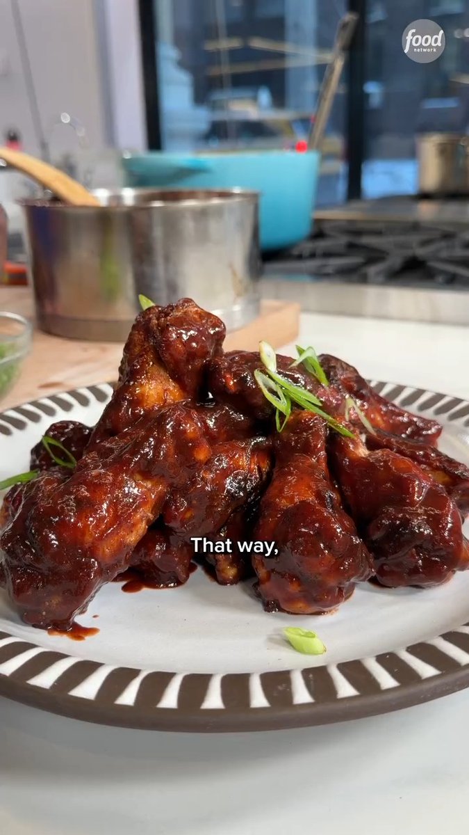 Blueberry Moonshine BBQ Wings that BEAT Bobby Flay?! 👏🔥🫐 We begged Rashad Jones for the secret to these “Flay-slayer wings” and now he’s sharing the recipe! Watch Rashad judging #BBQBrawl tomorrow at 9|8c. Get the recipe: