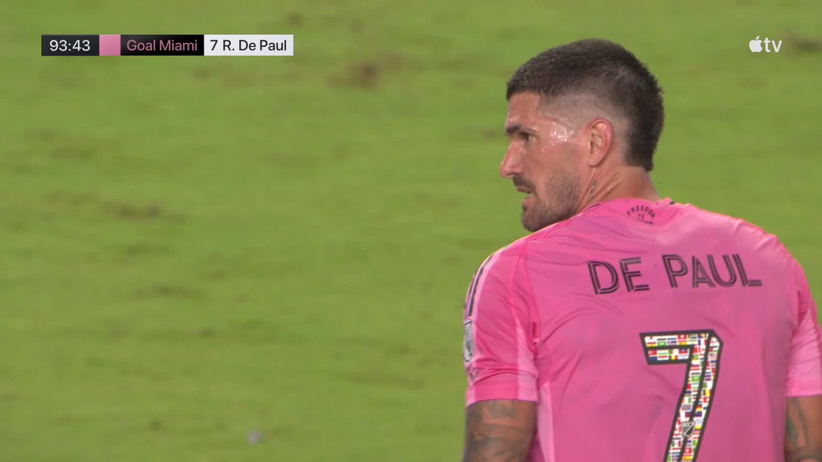 Happy Birthday Rodrigo De Paul. 🎂 He ices the game with a goal to make it 6-4 Inter Miami CF.