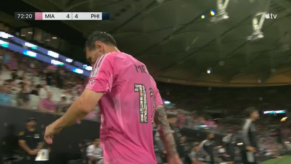 "Inter Miami": Por la salida de Lionel Messi en el partido contra Philadelphia Union