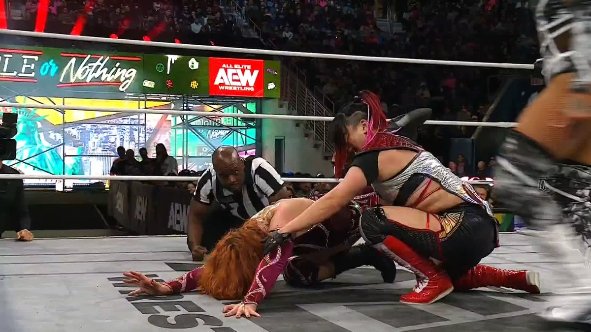 Stat is DONE with @ShidaHikaru! Watch #AEWDoN LIVE on HBO Max PPV