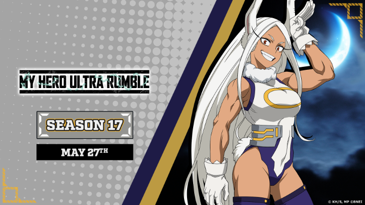 The fierce Rabbit Hero leaps into battle! Mirko joins the fight in Season 17 of MY HERO ULTRA RUMBLE — the superpowered FREE-TO-PLAY battle royale, on 5/27! New content coming in Season 17: 💥 New Playable Character: Mirko! 💥 New Costumes 💥 New Battle Style
