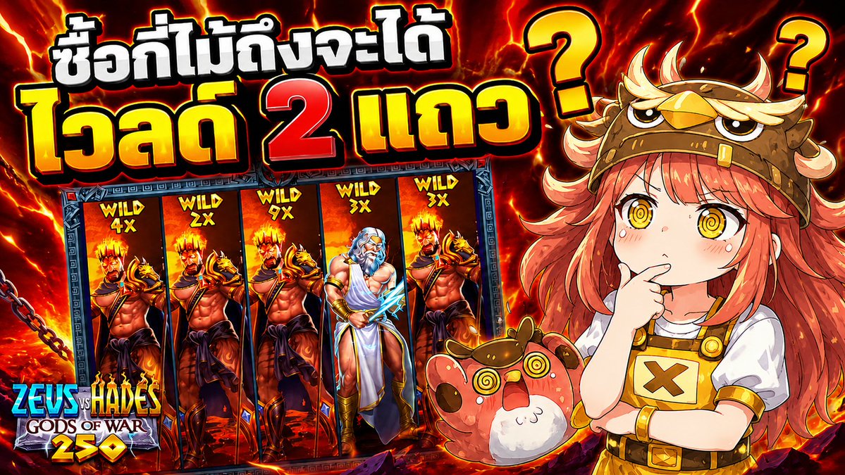 ต้องซื้อกี่ไม้ถึงจะได้ไวล์ด 2 แถว? | Zeus vs Hades – Gods of War 250