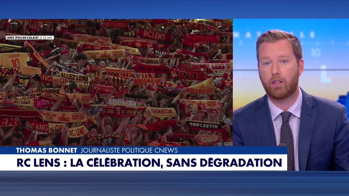 L'édito de Thomas Bonnet : «RC Lens : La célébration, sans dégradation» dans #LaMatinale