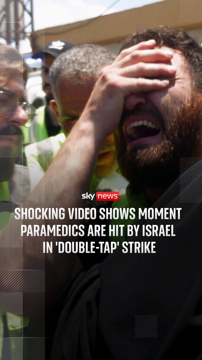 An Israeli strike captured on camera has killed three paramedics in Lebanon. Just 12 hours earlier, four other medics were killed. Sky's Alex Crawford reports