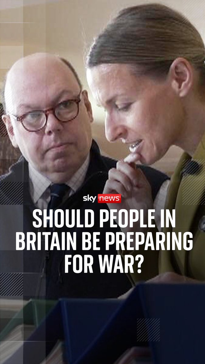 Should people in Britain be preparing for war? The government is putting the armed forces on a war footing but a lot less has been said about readying everyone else as well Sky's Deborah Haynes reports