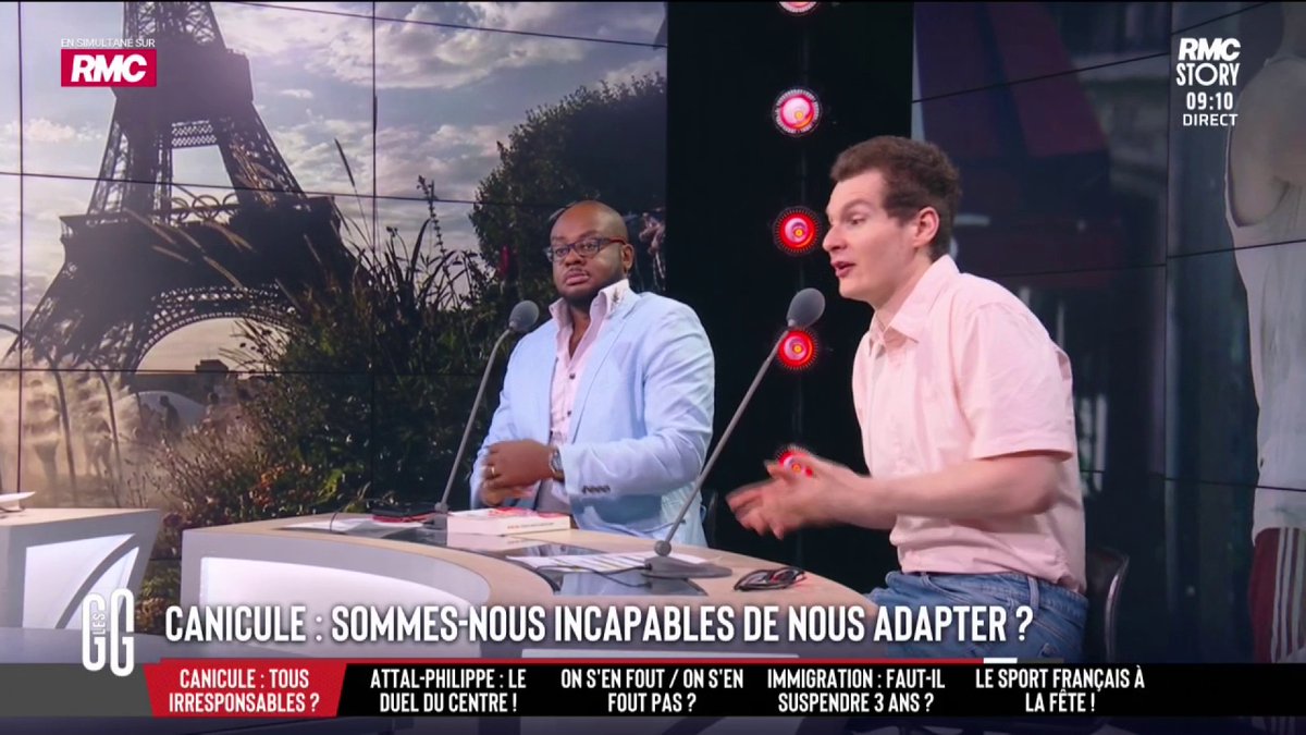 ☀️🌡️Canicule : la France incapable de s'adapter ? Jean-Loup Bonnamy : "J’aimerais que le changement climatique soit considéré comme une évidence et que certaines personnes cessent, par esprit de contradiction, d’être climatosceptiques. J’ai 36 ans, je vois l’impact" #GGRMC