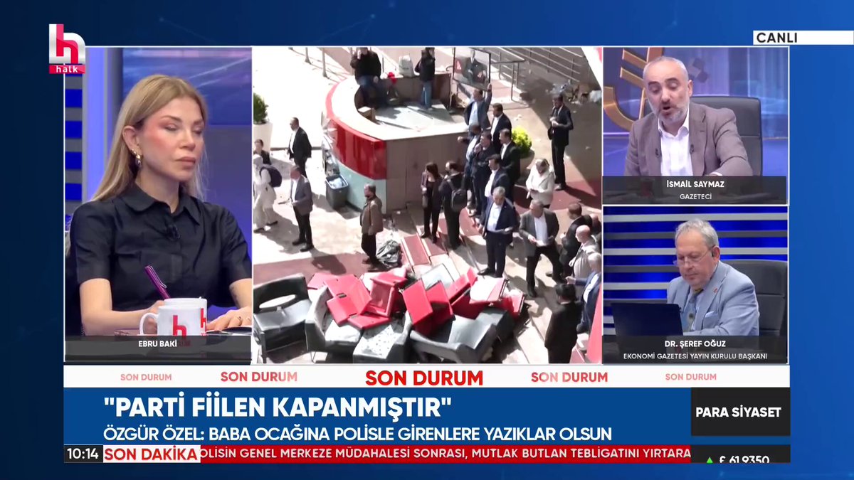 "BÜTÜN BU HAMLELER ERDOĞAN'IN YENİDEN SEÇİLMESİ İÇİN YAPILIYOR!" 🗣️İsmail Saymaz (İsmail Saymaz): Hep bir baskın seçim tartışması oluyor ama bence hala iklim oluşmuş değil. Şartlar yeni baştan oluşturuluyor. Bütün bu hamlelerin; Erdoğan'ın günün sonunda yeni baştan Cumhurbaşkanı seçilmesi ve AKP'nin ömrünün bir dönem daha uzatılması için yapıldığı kanaatindeyim.