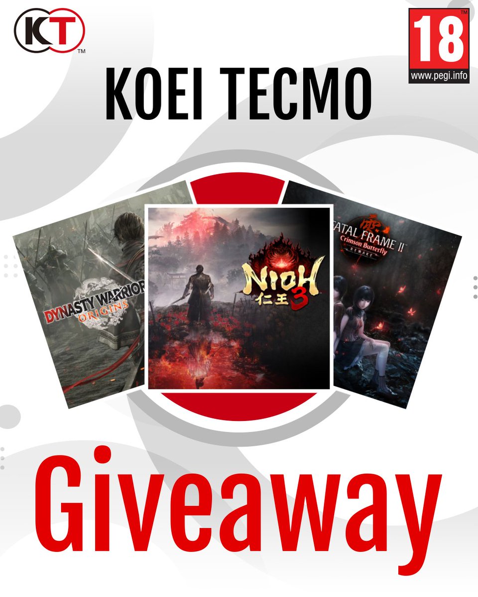 While the team are out of office enjoying the Spring Bank Holiday, how about a cheeky #giveaway? - Follow KOEI TECMO EUROPE - Repost - Tell us which game from the video you’d love to win in the comments below. One winner, ends 28th May. Good luck!