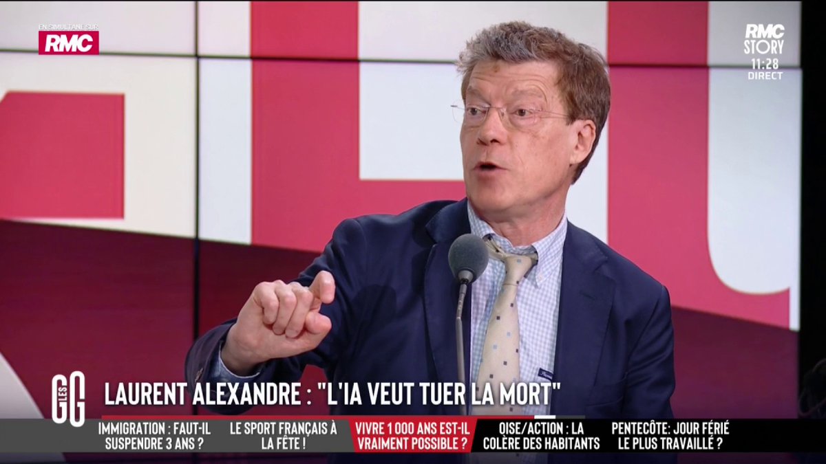 🤖 IA : quelles conséquences sur les jeunes ? 🎙️ Laurent Alexandre : "Les jeunes qui utilisent ChatGPT pour faire leurs devoirs ne vont pas aller loin. L’école doit faire en sorte qu’on n’utilise l'IA pour faire mieux, pas pour ne rien faire" #GGRMC