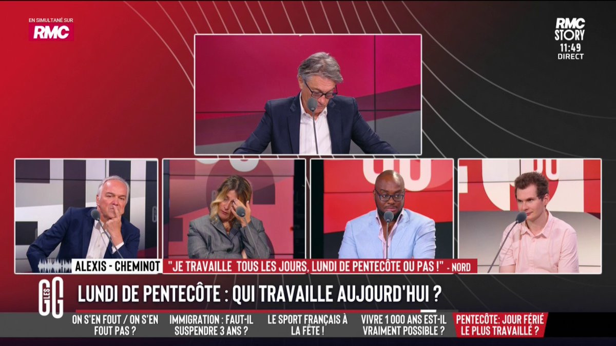 ☀️ Pentecôte. Toujours les mêmes qui travaillent ? 📞 Alexis au 3216 : "Je travaille ce soir. Les fériés chez nous sont comme tous les jours. Avant d’être à la SNCF, je travaillais dans le privé et je travaillais aussi les jours fériés. Au bout de 23 ans, on s’y fait" #GGRMC