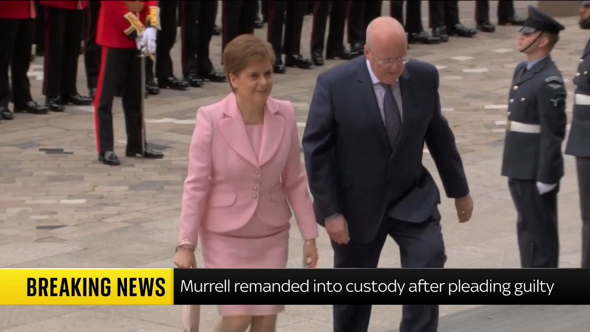 BREAKING: Former SNP chief executive, Peter Murrell, has been remanded into custody after pleading guilty to embezzling £400,310.65 from the party. Sky's Shingi Mararike is live at the Edinburgh High Court, and has the latest 📺 Sky 501 and YT
