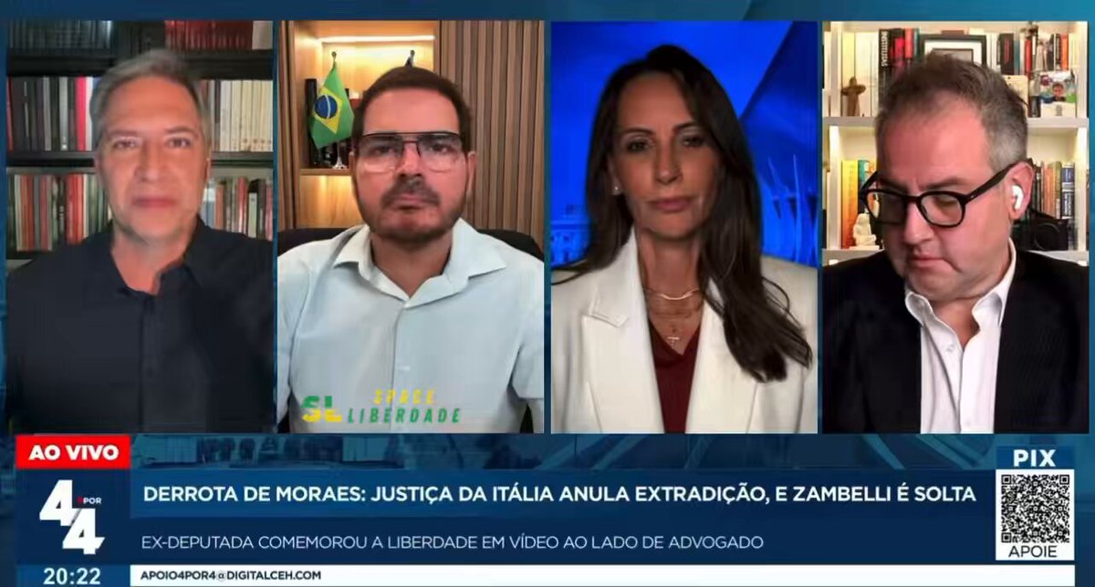 🚨VEJA - Constantino comemora o cancelamento da extradição de Carla Zambelli pela Itália e diz que nenhum país sério leva a justiça do Brasil a sério “Que ela aproveite bastante isso para se afastar de certas coisas que aconteceram e poder colocar sua vida nos trilhos.”