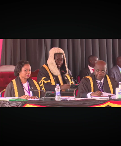 Speaker Jacob Marksons Oboth (MP) makes his maiden communication to the House.#12thParliamentStarts #PlenaryUg