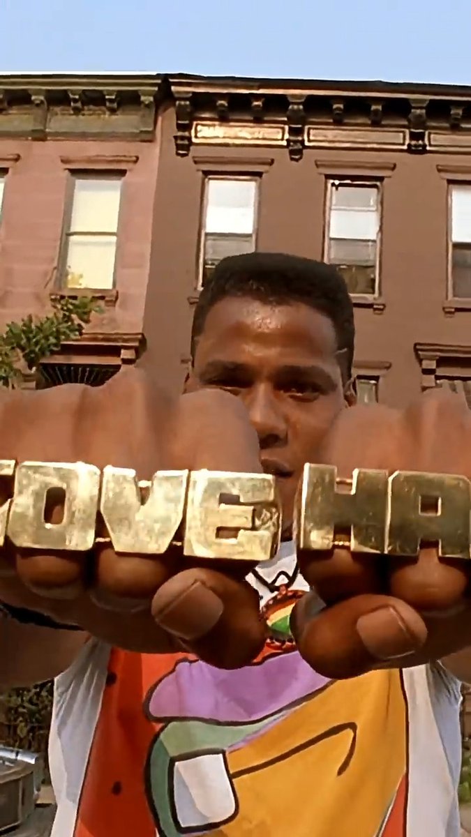 "The story of life is this." A tale of love and hate, Spike Lee's DO THE RIGHT THING is one of the great American films.