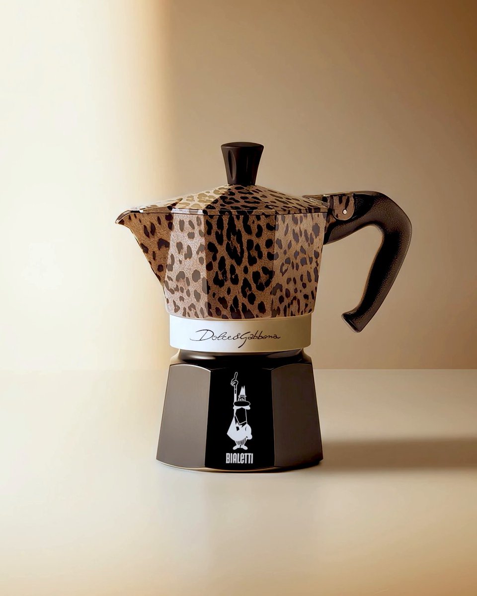 #DolceGabbana and #Bialetti reunite once again for a collaboration where the everyday coffee ritual, rooted in Italian culture and collective memory, is reinterpreted in the new #DGBialetti Collection through the #DGLeo audacious aesthetic. Discover more at #DGCasa #MadeInItaly