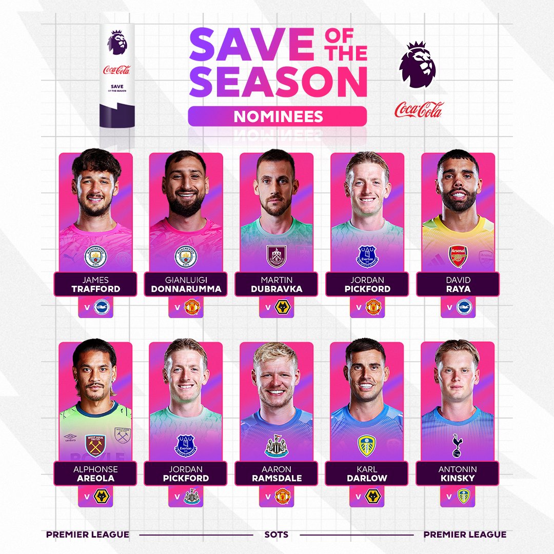 10 feats of goalkeeping that defy belief 😱 Get voting for your Coca-Cola Save of the Season winner 👇