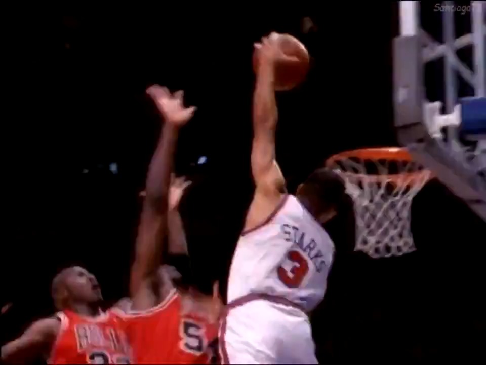 33 YEARS AGO TODAY John Starks' THE DUNK vs MJ &amp; The Bulls