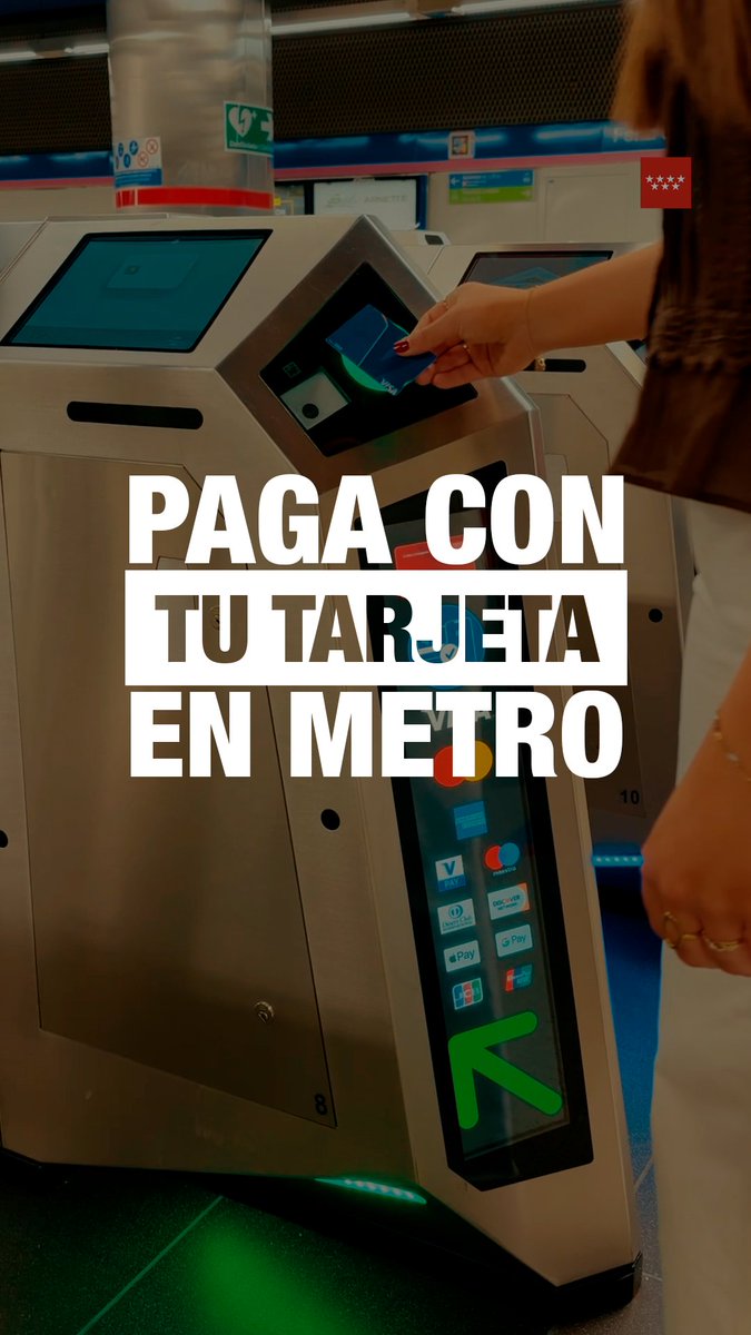 💳🚇 La Comunidad de Madrid permitirá pagar directamente con tarjeta bancaria en los tornos de Metro a partir del 1 de junio. ✅ Estará disponible en 1.249 equipos de peaje. ✅ Facilitará el acceso a más de 2,5 millones de viajeros diarios. 🌐 Cuenta con financiación del Plan de Recuperación, Transformación y Resiliencia. Financiado por la UniónEuropea - NextGenerationEU. 👉 Más info: