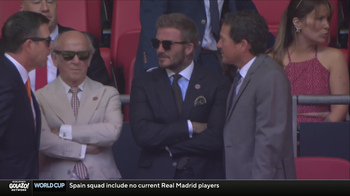 Salford City co-owner David Beckham is at Wembley 😎 Watch Notts County vs. Salford City in the League Two playoff final live on Paramount+ 📺