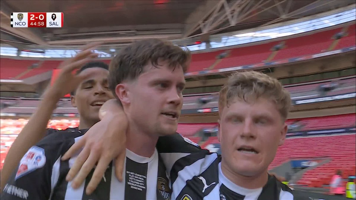 A towering header from Lucas Ness doubles Notts County’s lead 💪