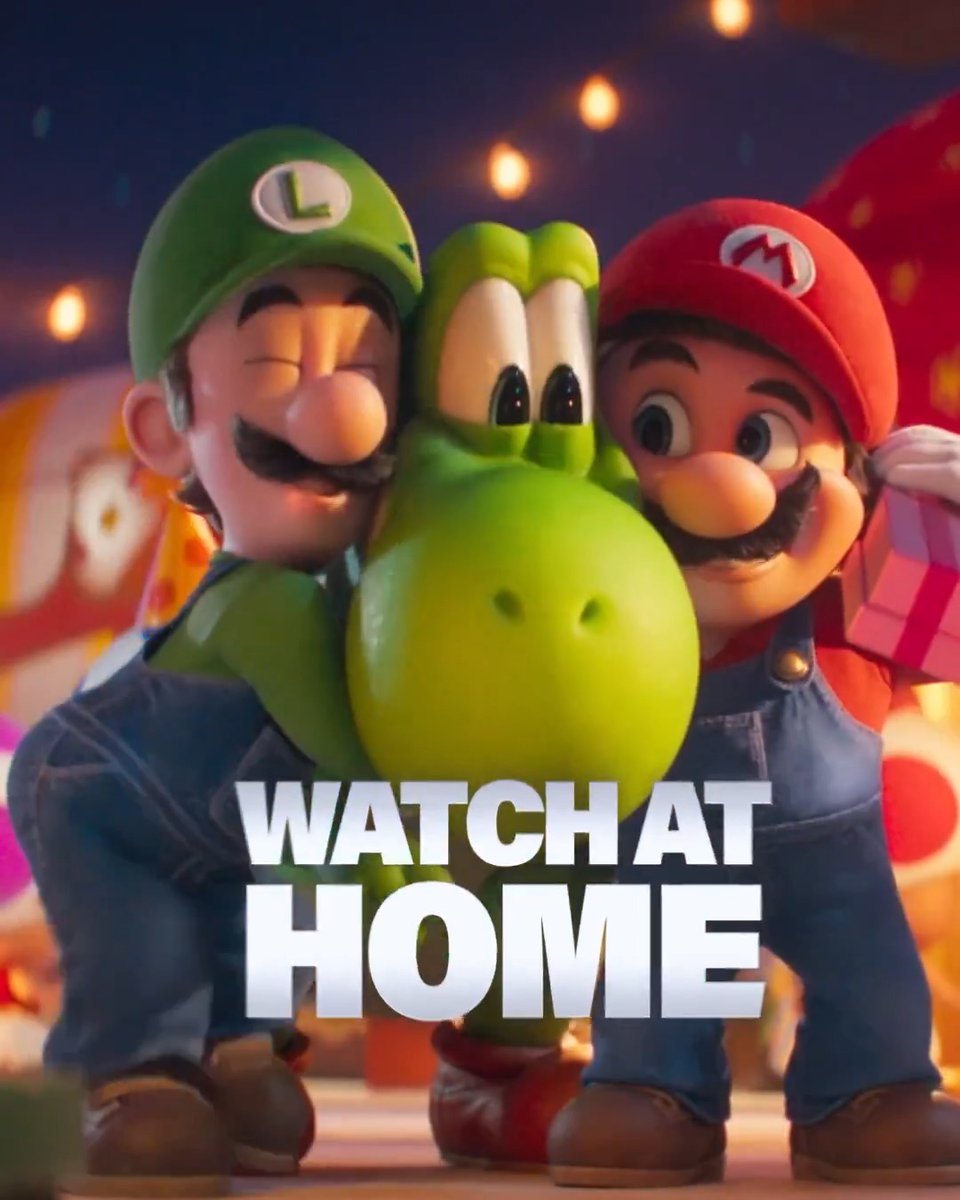 Watch at Home with the newest member of the crew. Check out The Super Mario Galaxy Movie today