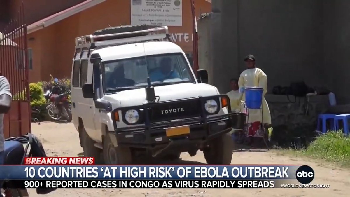 The outbreak of Ebola is fast spreading, as the desperate race to contain it is online. Health officials now say ten countries are at risk, as cases are soaring now more than 900 in the Congo. Lama Hasan reports.